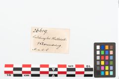 Etikett zu Bronzearmreif (NHMW-PRAE-026619)